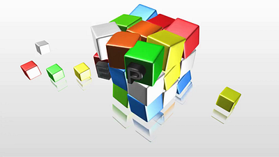 Present - Bumper with Logo 3d animation bumper motion graphics