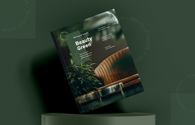 'Beauty of Green' - Magazine Design adobe advertising brand design branding design editorial graphic design illustrator indesign layout magazine magazine cover magazine design photoshop plants typography