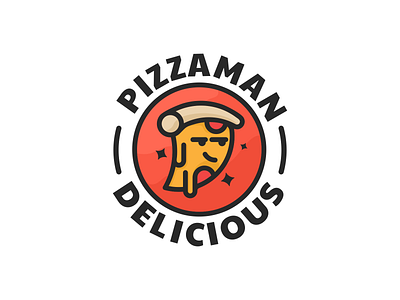 Pizzaman branding colorlogo design graphic design illustration logo logos ui ux vector