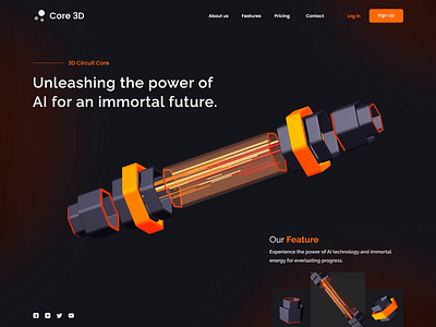 Development battery core 3D animation animation3d animationdesign core3d designtrend ideadesign illustrator interactiondesign landingpage3d landingpagedesign minimal motiondesign muzli orange uidesign uiuxdesign uxdesign visualdesign website3d websitedesign