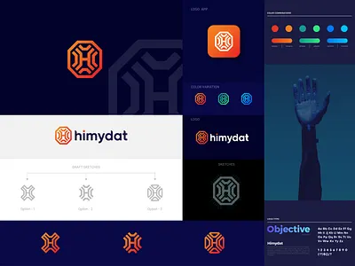 H Letter Logo mark app icon brand identity branding corporate data logo design h h letter hexagon logo identity design letter h letter logo logo logo design logo designer logo mark modern tech tech logo technology