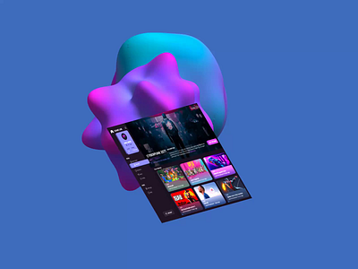Gaming platform Neon design 3d animation branding design explore figma graphic design illustration logo motion graphics ui uiux