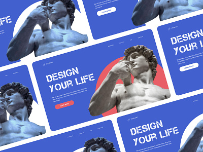 First screen, design concept - YOUR.ART art branding design figma graphic design homepage illustration photoshop ui user experience user interface ux web web design