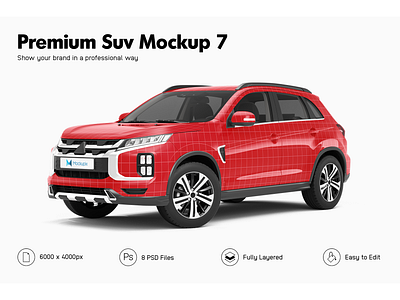 Mitsubishi ASX Mockup car mockup car wrap mitsubishi mockup vehicle mockup vehicle wrap wrapping