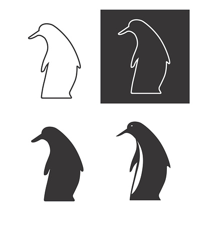 Arktis logo animal arctic art black branding clothing design figure graphic illustration logo logotype penguin white winter