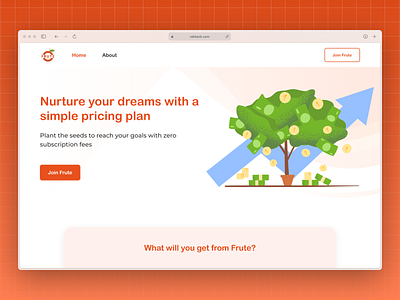 Rakbank Frute Landing Page Concept