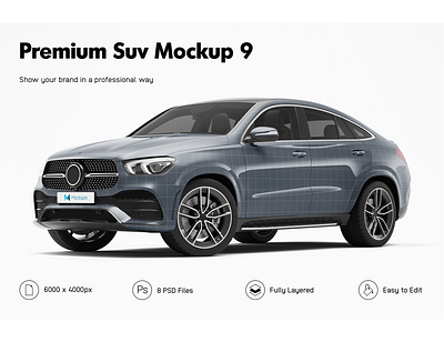 Mercedes GLE Mockup car mockup car wrap mercedes mercedes gle mockup suv vehicle mockup vehicle wrap wrapping