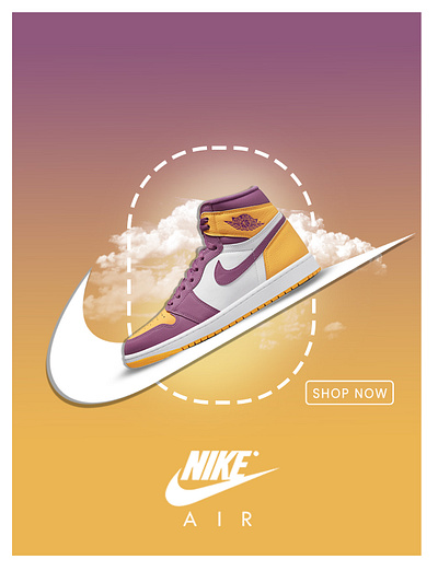 Nike. ad design graphic design typography