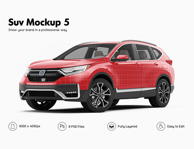 Honda CR-V Mockup 3d car mockup car wrap mockup suv mockup template vehicle mockup vehicle wrap wrapping