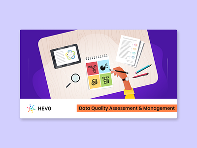Data Quality Assessment & Management blog covers branding design graphic design illustration