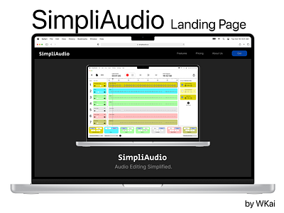 SimpliAudio Landing Page. @ssenych app website