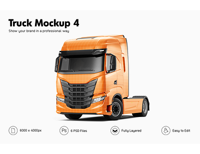 Iveco S-Way Mockup iveco s way mockup truck mockup vehicle mockup vehicle wrap wrap wrapping