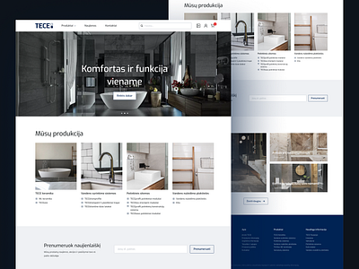 E-commerce website / TECE ui ux