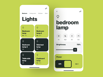 Day 21: Smart home app app app design colorful ios design light control smart home smart home app ui