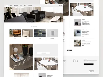E-commerce website / CHAIRS ui