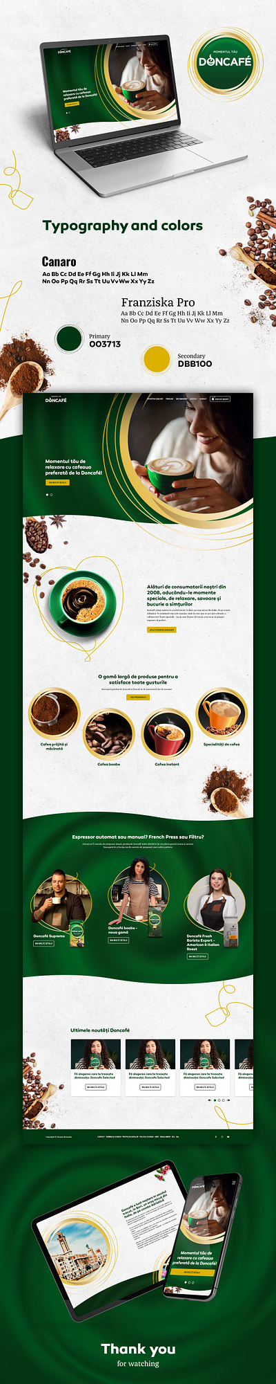 Doncafé - New sensorial experiences design graphic design ui