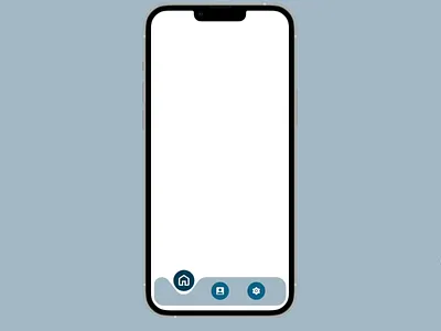 Floating Icons Bottom Navigation Bar. design floating animation footer icons motion graphics nav bar navigation bar ui ui design ux vector