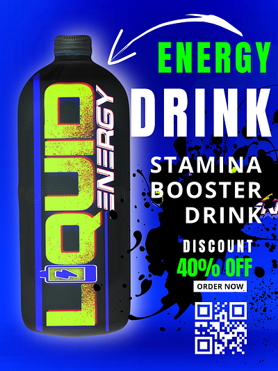 Liquid Energy Ad app branding design graphic design illustration logo typography ui ux vector