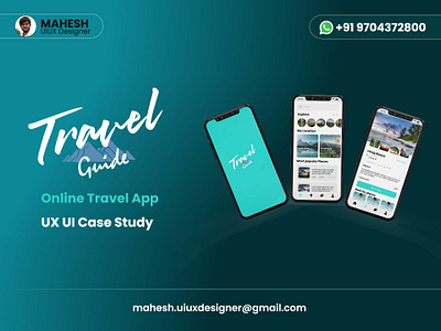 Travel Guide booking enjoy mahesh maheshuiuxdesigner nature travel travelling uiux vocations