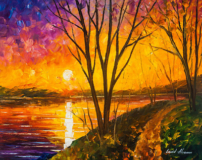 AKUMAL DREAMS —Original Oil Painting On Canvas By Leonid Afremov leonidafremov