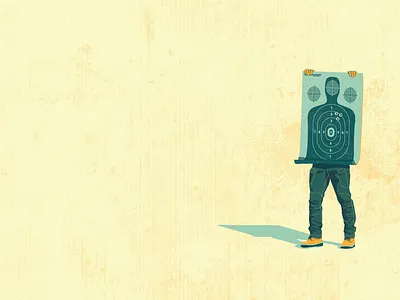 target - illustration army art funny gun illustration illustrator target vector