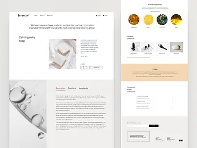 E-commerce website / ESSENTIAL ui
