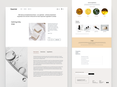 E-commerce website / ESSENTIAL ui