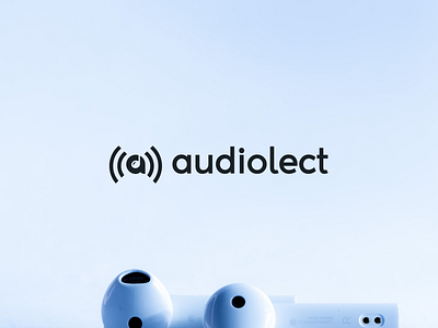 Audiolect Logo audio brandidentity branding creative design graphic design headphones logo minimalism modern music sound symbol typography vector