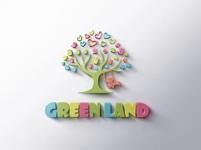 GREEN LAND LOGO branding design graphic design illustration logo typography ux vector