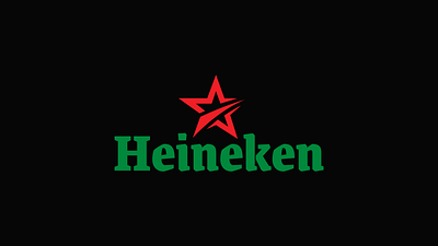 Heineken logo redesign branding branding design branding designer design graphics heineken illustration illustrator logo logo design logo designer logo redesign logo work logos