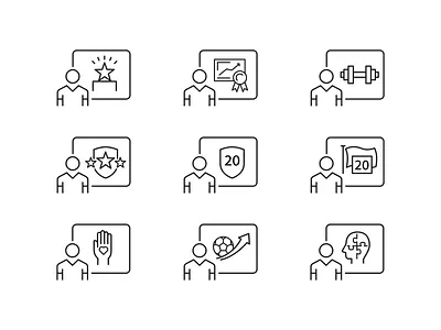 Sport icons icon icon set illustration vector