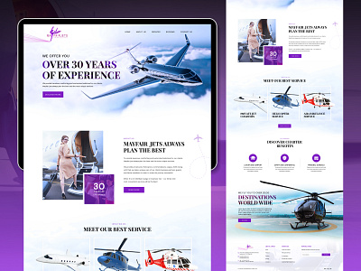 Mayfair Jets | Web design | UI/UX design branding design graphic design illustration logo logo design ui vector web design web development