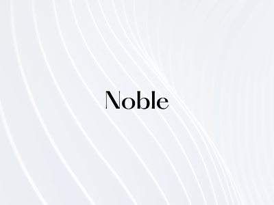 Noble logotype brand branding design graphic design icon illustration logo typography vector
