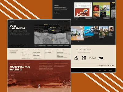 Dev Shop Website 60s website dev shop dev shop website landing page retro web design retro website vintage website web design website design