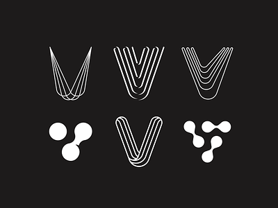 V Logo Explorations biology logo letter v line logo linear logo logo design logo explorations logo options minimal logo science logo simple logo v v logo v logomark