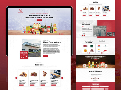 Food Makers | Web design | UI/UX design branding graphic design illustration logo logo design web design web development