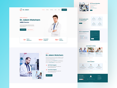 Doctor Protfolio. V-02 doctor protfolio doctor service medicel medicel service protfolio protfolio design service ui ui design uiux uiux design ux ux design web design web ui wev ui design