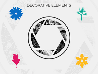 Calendar 2023 - decorative elements black and white calendar colorful design design graphique designer graphique designer portfolio fall flower graphic design graphic designer illustration leaf palmtree photo photography snowflake spring summer winter