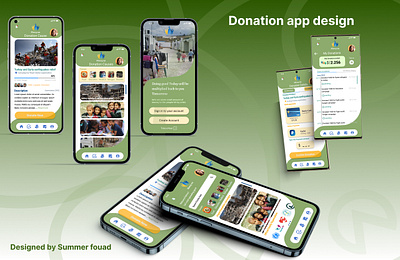 Donation app design app app design donating donation app graphic design home screen screens social good ui ux