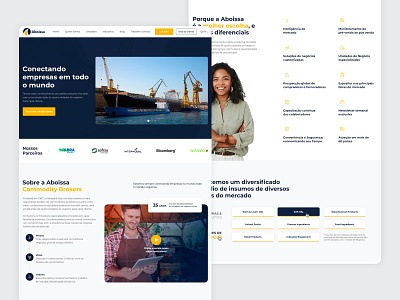 Aboissa Commodity Brokers design graphic design landing page ui ux web website