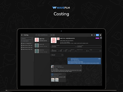 Costing module - Fashion PLM Software app apparel plm cloud fashion plm design fashion plm plm for fashion