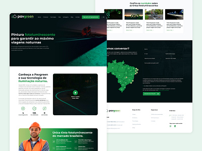 Pavgreen design graphic design landing page ui ux web website