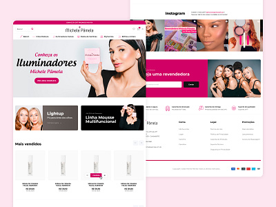 E-commerce Michele Pâmela design graphic design landing page ui ux web website