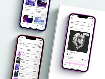NFT App Ui Kit app mobile app nft shot ui ui ux uikit