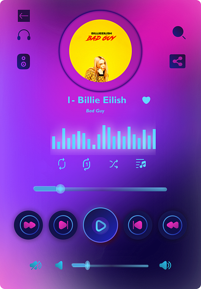 Music Player UI music player ui ux