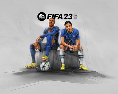 FIFA 23 Ultimate Edition adobe cover drawing fifa fifa23 football illustration marcou sports