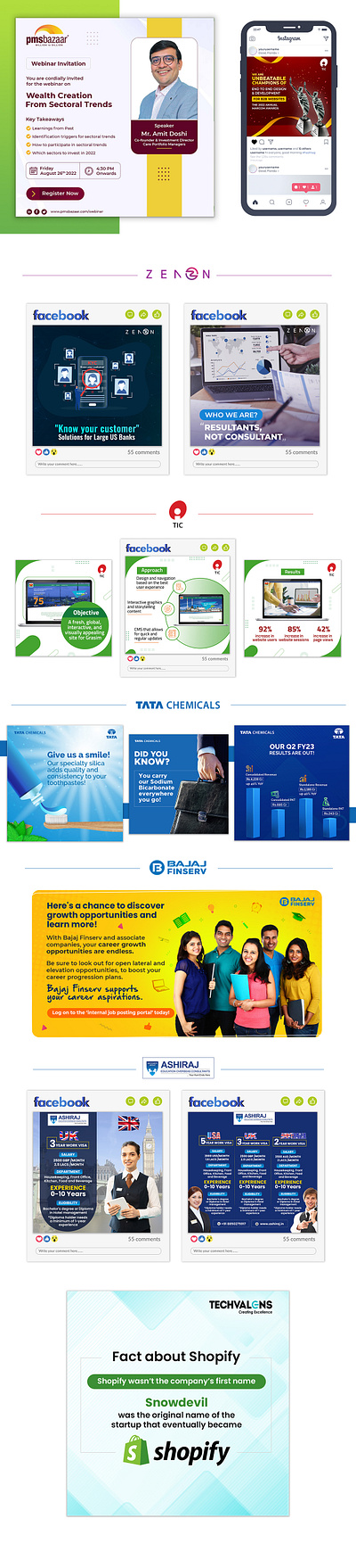 Social Media Posts graphic design