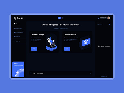 OpenAi — Website ai ai chat app app artificial intelligence chat chat app chatgpt clean concept dashboard design landing page openai ui ui design ux ux design web web application web design