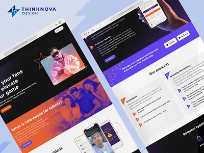 Celevideos branding design elementor illustration logo typography ui web design web development wordpress