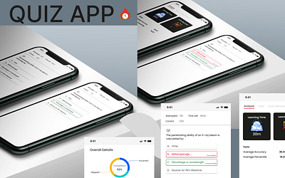 Quiz App Screens app design ui